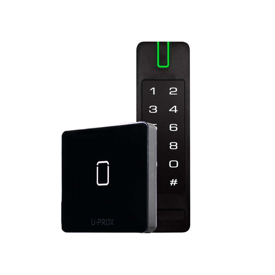 U-PROX card reader and a reader with keypad